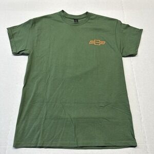 Chevrolet Trucks All American Tee Men's L Army Green USA Chevy T-Shirt